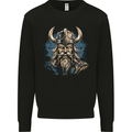 Viking With Horned Helmet Mens Sweatshirt Jumper Black