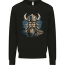 Viking With Horned Helmet Mens Sweatshirt Jumper Black