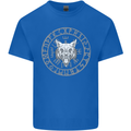 Viking Wolf With Nordic Symbols Mens Cotton T-Shirt Tee Top Royal Blue