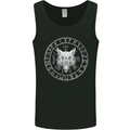 Viking Wolf With Nordic Symbols Mens Vest Tank Top Black