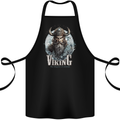 Viking the Kingdom of Valhalla Cotton Apron 100% Organic Black
