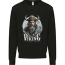 Viking the Kingdom of Valhalla Mens Sweatshirt Jumper Black