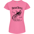 Vintage Bicycle Cycling Cyclist Retro Bike Womens Petite Cut T-Shirt Azalea