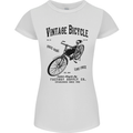 Vintage Bicycle Cycling Cyclist Retro Bike Womens Petite Cut T-Shirt White