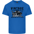 Vintage Cars Rebel Without a Cause USA Mens Cotton T-Shirt Tee Top Royal Blue
