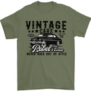 Vintage Cars Rebel Without a Cause USA Mens T-Shirt 100% Cotton Military Green