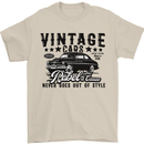 Vintage Cars Rebel Without a Cause USA Mens T-Shirt 100% Cotton Sand