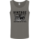Vintage Cars Rebel Without a Cause USA Mens Vest Tank Top Charcoal