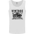 Vintage Cars Rebel Without a Cause USA Mens Vest Tank Top White