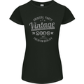 Vintage Year 18th Birthday 2006 Womens Petite Cut T-Shirt Black