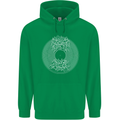 Vinyl Music Sound Waves Turntable DJ Decks Childrens Kids Hoodie Irish Green