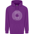 Vinyl Music Sound Waves Turntable DJ Decks Childrens Kids Hoodie Purple