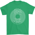 Vinyl Music Sound Waves Turntable DJ Decks Mens T-Shirt 100% Cotton Irish Green