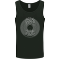 Vinyl Music Sound Waves Turntable DJ Decks Mens Vest Tank Top Black