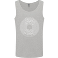 Vinyl Music Sound Waves Turntable DJ Decks Mens Vest Tank Top Sports Grey