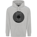 Vinyl Music Sound Waves Turntable Decks DJ Childrens Kids Hoodie Sports Grey