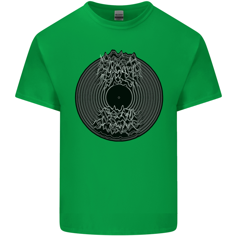 Vinyl Music Sound Waves Turntable Decks DJ Kids T-Shirt Childrens Irish Green