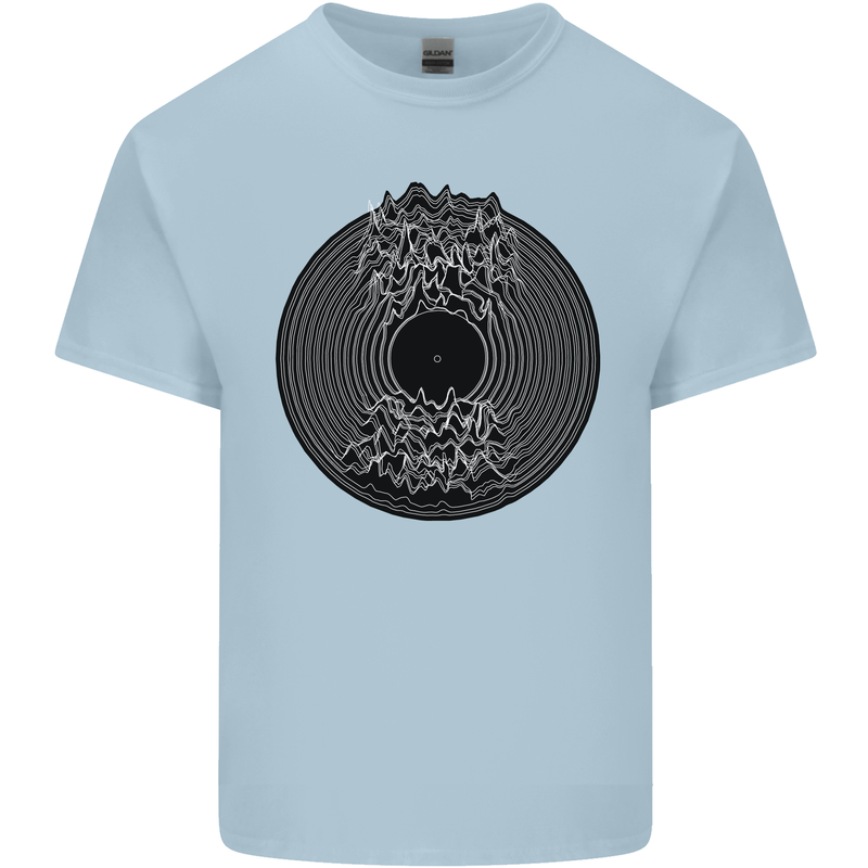 Vinyl Music Sound Waves Turntable Decks DJ Kids T-Shirt Childrens Light Blue