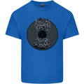 Vinyl Music Sound Waves Turntable Decks DJ Kids T-Shirt Childrens Royal Blue