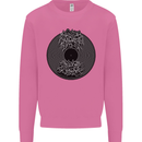 Vinyl Music Sound Waves Turntable Decks DJ Mens Sweatshirt Jumper Azalea