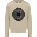 Vinyl Music Sound Waves Turntable Decks DJ Mens Sweatshirt Jumper Sand