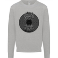 Vinyl Music Sound Waves Turntable Decks DJ Mens Sweatshirt Jumper Sports Grey