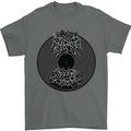 Vinyl Music Sound Waves Turntable Decks DJ Mens T-Shirt 100% Cotton Charcoal