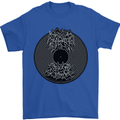 Vinyl Music Sound Waves Turntable Decks DJ Mens T-Shirt 100% Cotton Royal Blue