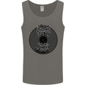 Vinyl Music Sound Waves Turntable Decks DJ Mens Vest Tank Top Charcoal