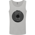 Vinyl Music Sound Waves Turntable Decks DJ Mens Vest Tank Top Sports Grey