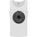 Vinyl Music Sound Waves Turntable Decks DJ Mens Vest Tank Top White