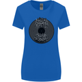 Vinyl Music Sound Waves Turntable Decks DJ Womens Wider Cut T-Shirt Royal Blue