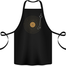 Vinyl Record Galaxy Music Record Turntable Cotton Apron 100% Organic Black