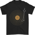 Vinyl Record Galaxy Music Record Turntable Mens T-Shirt 100% Cotton Black