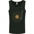Vinyl Record Galaxy Music Record Turntable Mens Vest Tank Top Black