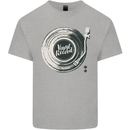 Vinyl Record Music Turntable DJ Kids T-Shirt Childrens Sports Grey