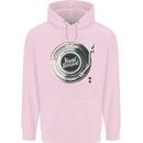 Vinyl Record Music Turntable DJ Mens 80% Cotton Hoodie Light Pink