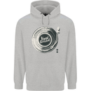 Vinyl Record Music Turntable DJ Mens 80% Cotton Hoodie Sports Grey