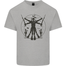 Vitruvian Scuba Diver Diving Mens Cotton T-Shirt Tee Top Sports Grey