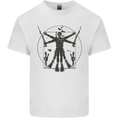 Vitruvian Scuba Diver Diving Mens Cotton T-Shirt Tee Top White