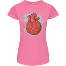 Volleyball Shaped Like a Heart Womens Petite Cut T-Shirt