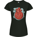 Volleyball Shaped Like a Heart Womens Petite Cut T-Shirt