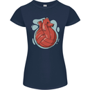 Volleyball Shaped Like a Heart Womens Petite Cut T-Shirt
