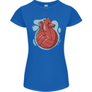 Volleyball Shaped Like a Heart Womens Petite Cut T-Shirt