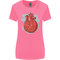 Volleyball Shaped Like a Heart Womens Wider Cut T-Shirt Azalea
