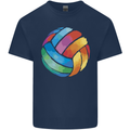 Volleyball Watercolour Kids T-Shirt Childrens Navy Blue