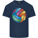 Volleyball Watercolour Kids T-Shirt Childrens Navy Blue