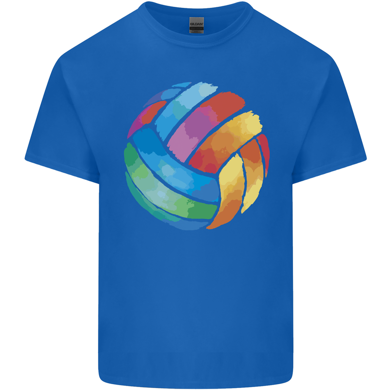 Volleyball Watercolour Kids T-Shirt Childrens Royal Blue