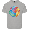 Volleyball Watercolour Kids T-Shirt Childrens Sports Grey