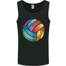 Volleyball Watercolour Mens Vest Tank Top Black
